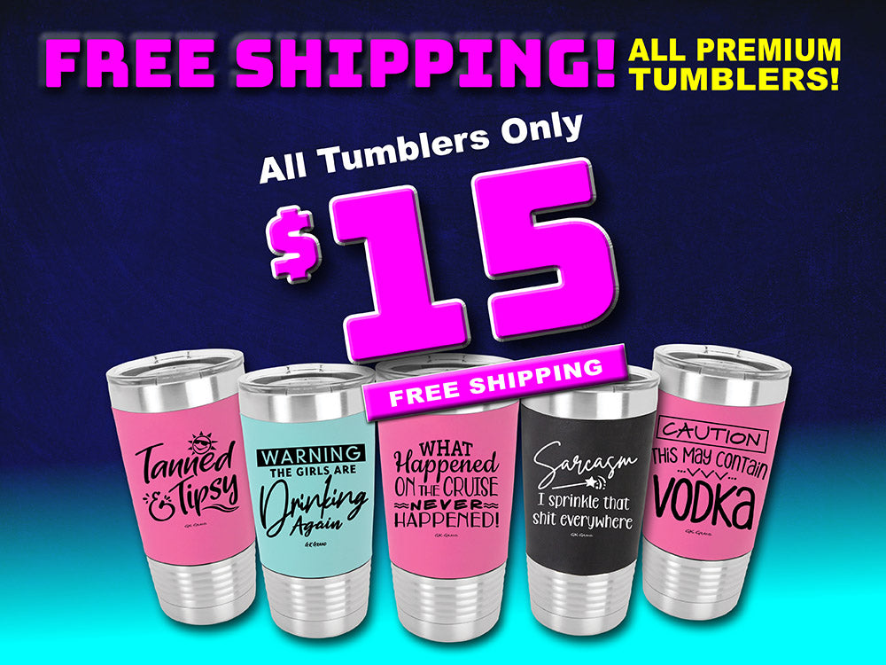 Tanned & Tipsy - Premium Silicone Wrapped Engraved Tumbler