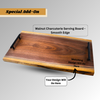 Elegant Anniversary Years Choice Personalized Live Edge Walnut Cutting Board