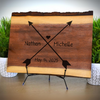 Arrow Heart Premium Full-Top Bark Personalized Live Edge Walnut Cutting Board