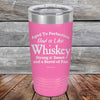 Aged to Perfection Dad is Like Whiskey Strong N Smooth and a Barrel of Fun - Powder Coated Etched Tumbler