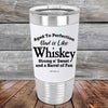 Aged to Perfection Dad is Like Whiskey Strong N Smooth and a Barrel of Fun - Premium Silicone Wrapped Engraved Tumbler