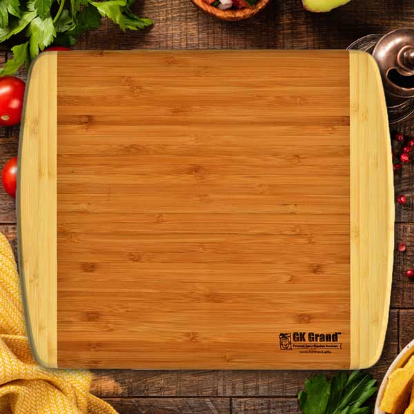 Home 2-Tone Bamboo Cutting Board - Family & Friends Great Meals & Memories