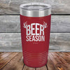 BEER SEASON (DEER) - Powder Coated Etched Tumbler