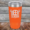 BEER SEASON (DEER) - Powder Coated Etched Tumbler