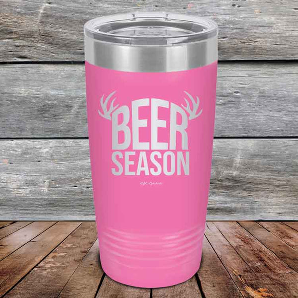 BEER SEASON (DEER) - Powder Coated Etched Tumbler