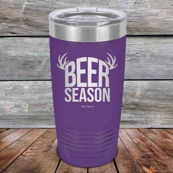 BEER SEASON (DEER) - Powder Coated Etched Tumbler