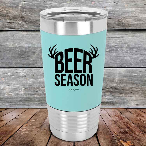 BEER SEASON (DEER) - Premium Silicone Wrapped Engraved Tumbler