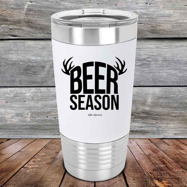 BEER SEASON (DEER) - Premium Silicone Wrapped Engraved Tumbler