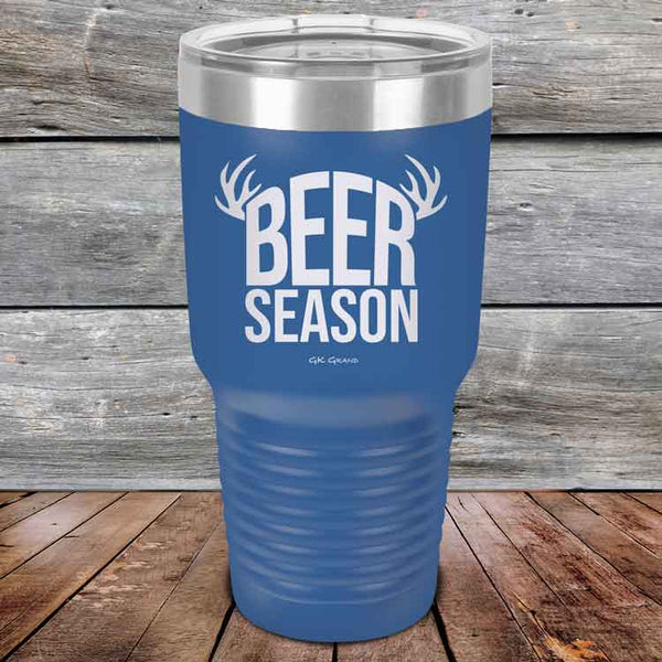 BEER SEASON (DEER) - Powder Coated Etched Tumbler