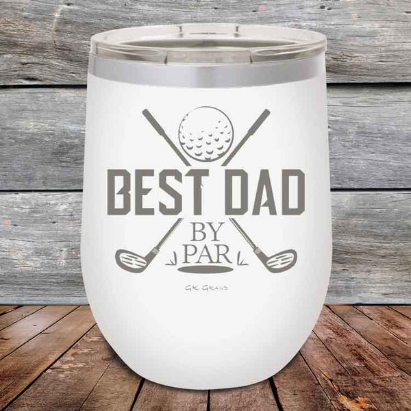 Best Dad by Par - Powder Coated Etched Tumbler