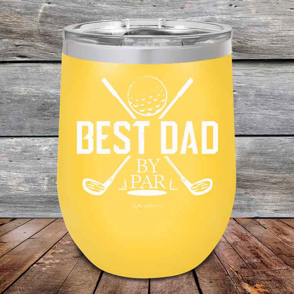 Best Dad by Par - Powder Coated Etched Tumbler