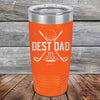 Best Dad by Par - Powder Coated Etched Tumbler