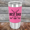 Best Dad by Par -  Premium Silicone Wrapped Engraved Tumbler