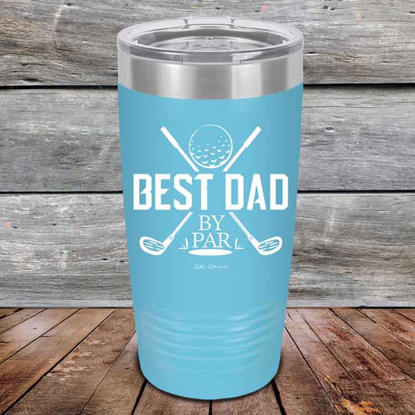 Best Dad by Par - Powder Coated Etched Tumbler