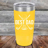 Best Dad by Par - Powder Coated Etched Tumbler