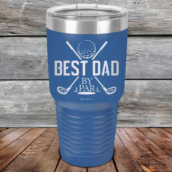 Best Dad by Par - Powder Coated Etched Tumbler