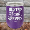 Best Nonna Ever Love You Always -Powder Coated Etched Tumbler - GK GRAND GIFTS