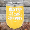 Best Nonna Ever Love You Always -Powder Coated Etched Tumbler - GK GRAND GIFTS