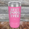 Best Pops Ever Love You - Powder Coated Etched Tumbler - GK GRAND GIFTS