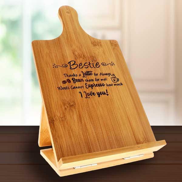 Bestie - Bamboo Recipe Holder 