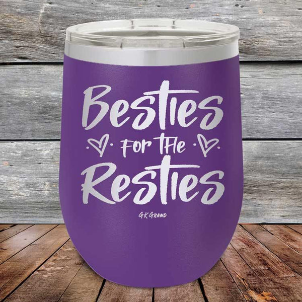 Besties for the Resties - Powder Coated Etched Tumbler - GK GRAND GIFTS