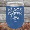 Black Creek Life - Powder Coated Etched Tumbler - GK GRAND GIFTS