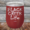 Black Creek Life - Powder Coated Etched Tumbler - GK GRAND GIFTS