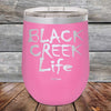 Black Creek Life - Powder Coated Etched Tumbler - GK GRAND GIFTS