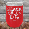 Black Creek Life - Powder Coated Etched Tumbler - GK GRAND GIFTS