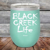 Black Creek Life - Powder Coated Etched Tumbler - GK GRAND GIFTS