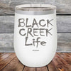 Black Creek Life - Powder Coated Etched Tumbler - GK GRAND GIFTS