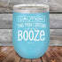 CAUTION This May Contain Booze - Powder Coated Etched Tumbler