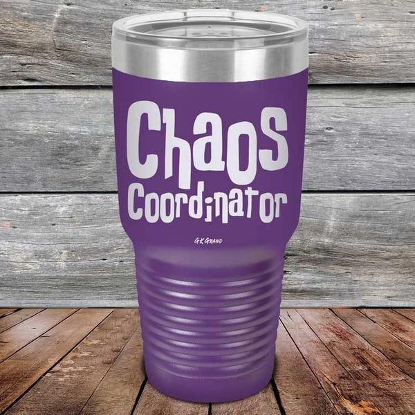 Chaos Coordinator - Powder Coated Etched Tumbler - GK GRAND GIFTS