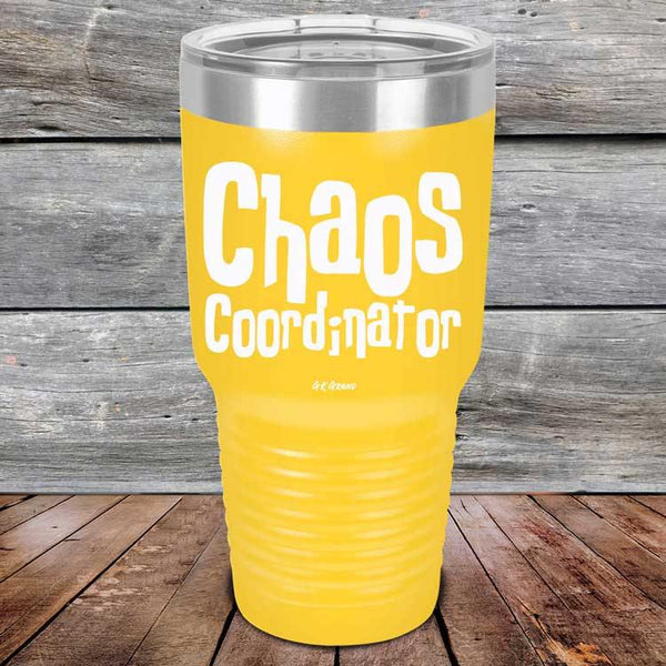 Chaos Coordinator - Powder Coated Etched Tumbler - GK GRAND GIFTS