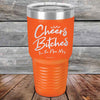 Cheers Bitches I'm the New Mrs. - Powder Coated Etched Tumbler