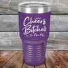 Cheers Bitches I'm the New Mrs. - Powder Coated Etched Tumbler