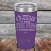 Cheers to keeping THE FUN in DYSFUNCTIONAL - Powder Coated Etched Tumbler