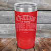 Cheers to keeping THE FUN in DYSFUNCTIONAL - Powder Coated Etched Tumbler