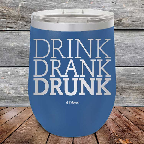 Drink Drank Drunk - Powder Coated Etched Tumbler