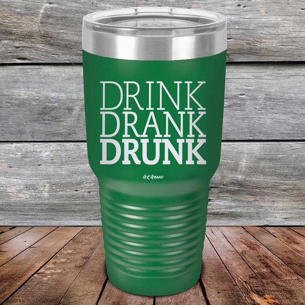 Drink Drank Drunk - Powder Coated Etched Tumbler