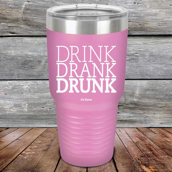 Drink Drank Drunk - Powder Coated Etched Tumbler