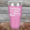 Day Drinking at the Pool is My Happy Place - Powder Coated Etched Tumbler