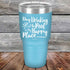 Day Drinking at the Pool is My Happy Place - Powder Coated Etched Tumbler