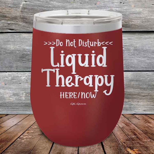 Do Not Disturb Liquid Therapy Here/Now - Powder Coated Etched Tumbler