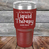 Do Not Disturb Liquid Therapy Here/Now - Powder Coated Etched Tumbler