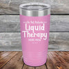 Do Not Disturb Liquid Therapy Here/Now - Powder Coated Etched Tumbler