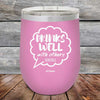 Drinks Well With Others Debatable - Powder Coated Etched Tumbler