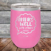 Drinks Well With Others Debatable - Powder Coated Etched Tumbler