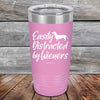 Easily Distracted by Wieners - 20 oz & 30 oz Powder Coated Etched Tumbler