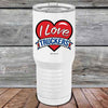 I Love Truckers - 20 oz Premium Full Color Tumbler